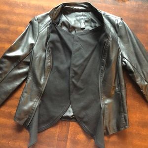 Faux leather jacket